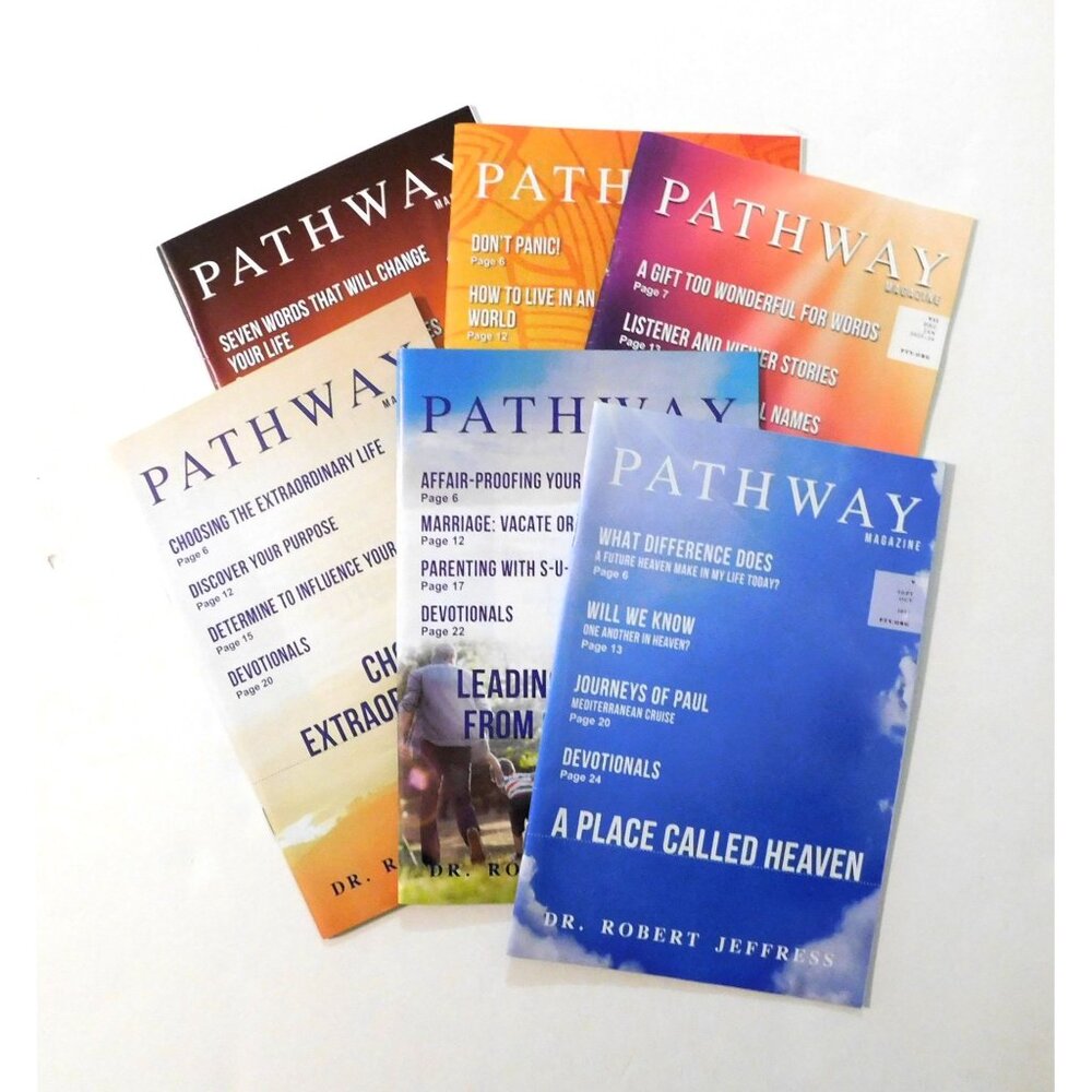 Pathway Magazine Set Of 6 By Dr Robert Jeffress PTV 2017 - 2024 Softcover Set #5